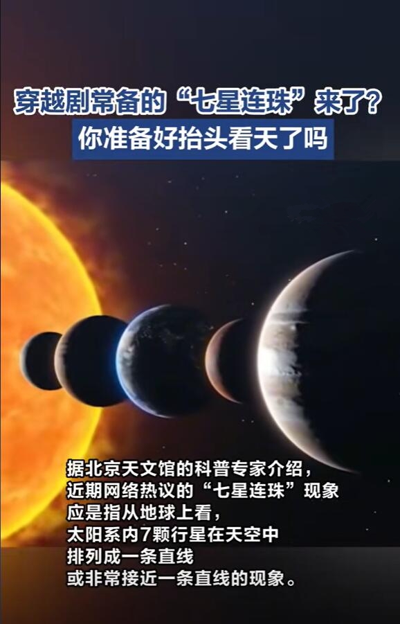 热搜第一！一起看“七星连珠”